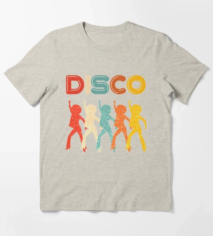 Disco 70s Disco Themed Vintage Retro Dancing T-Shirt Cream