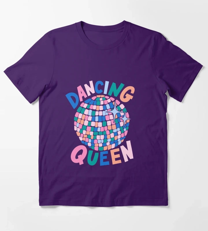Disco Ball Dancing Queen T-Shirt Purple
