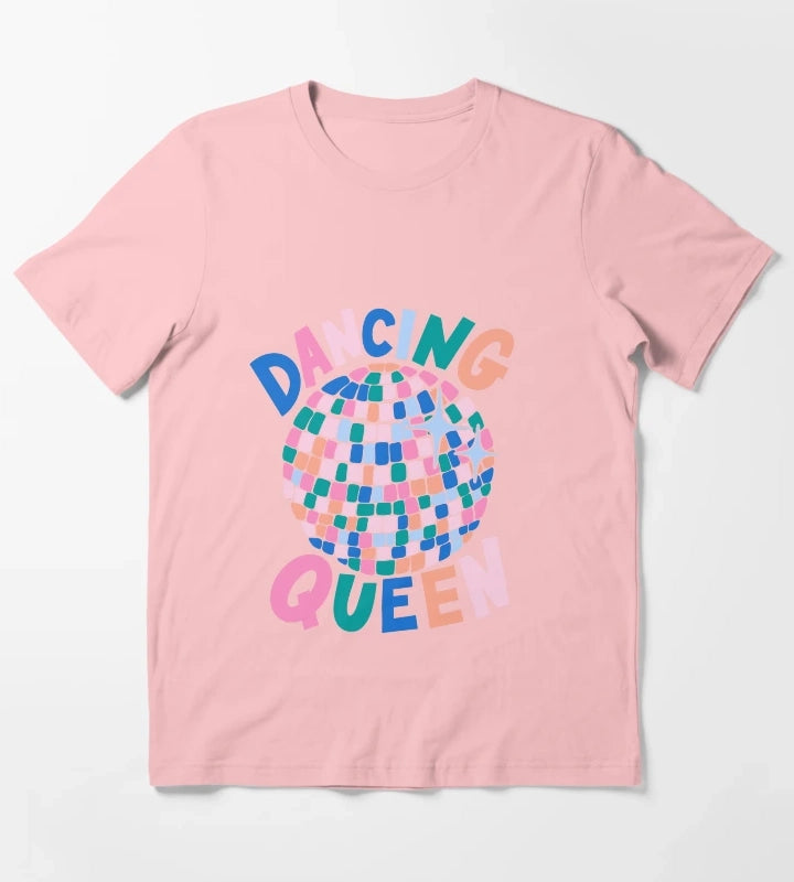 Disco Ball Dancing Queen T-Shirt Dark Grey