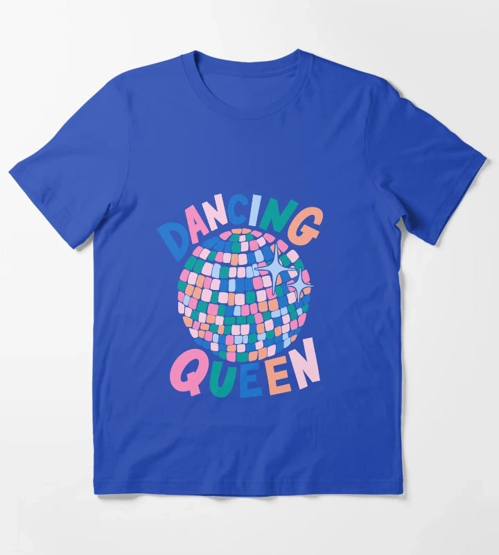 Disco Ball Dancing Queen T-Shirt Blue