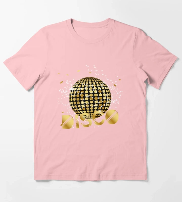 Disco Ball Disco Gold Gitzer T-Shirt Dark Grey