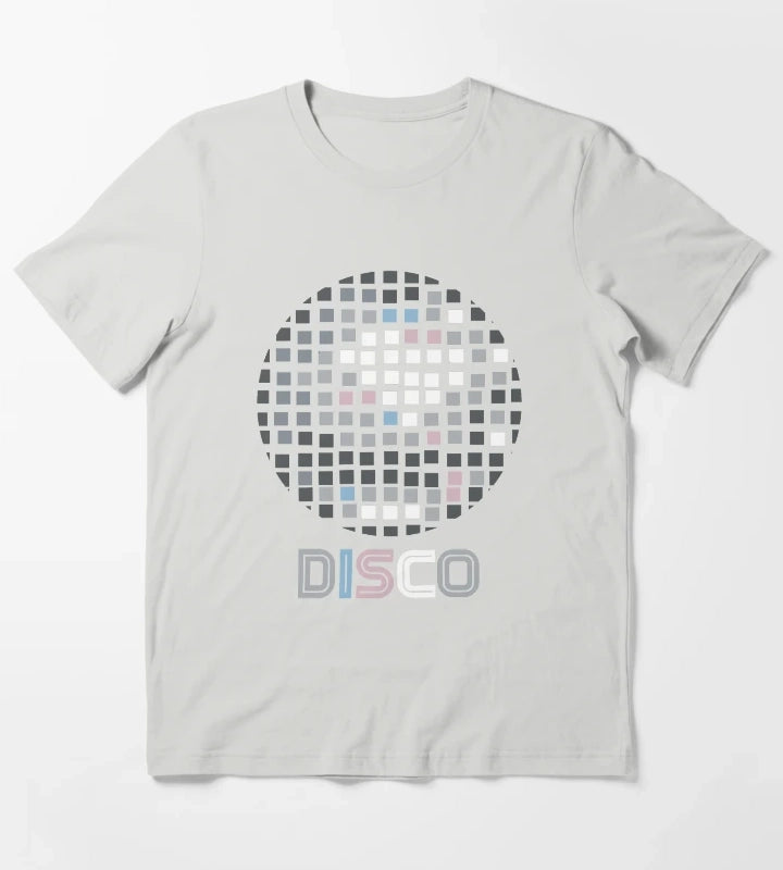 Disco Ball Mosaic T-Shirt Light Grey