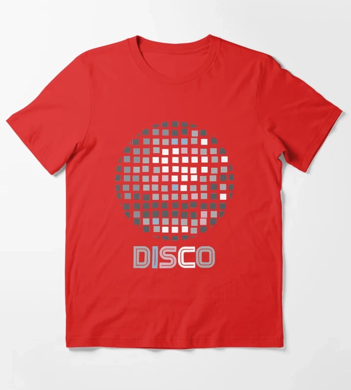 Disco Ball Mosaic T-Shirt Red