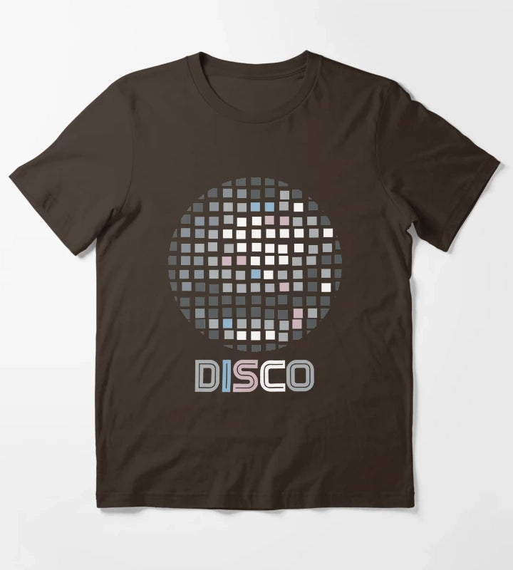Disco Ball Mosaic T-Shirt Brown