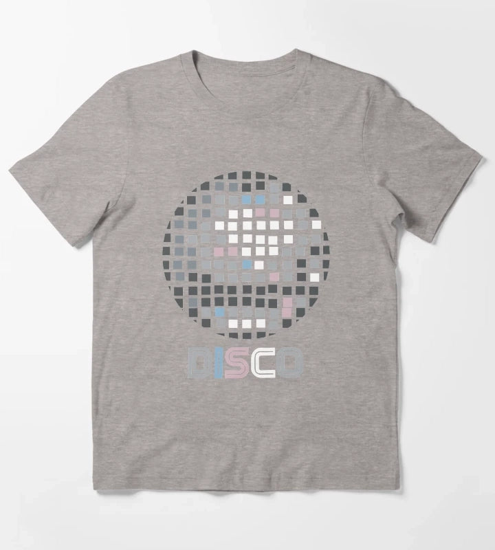 Disco Ball Mosaic T-Shirt Heather Grey