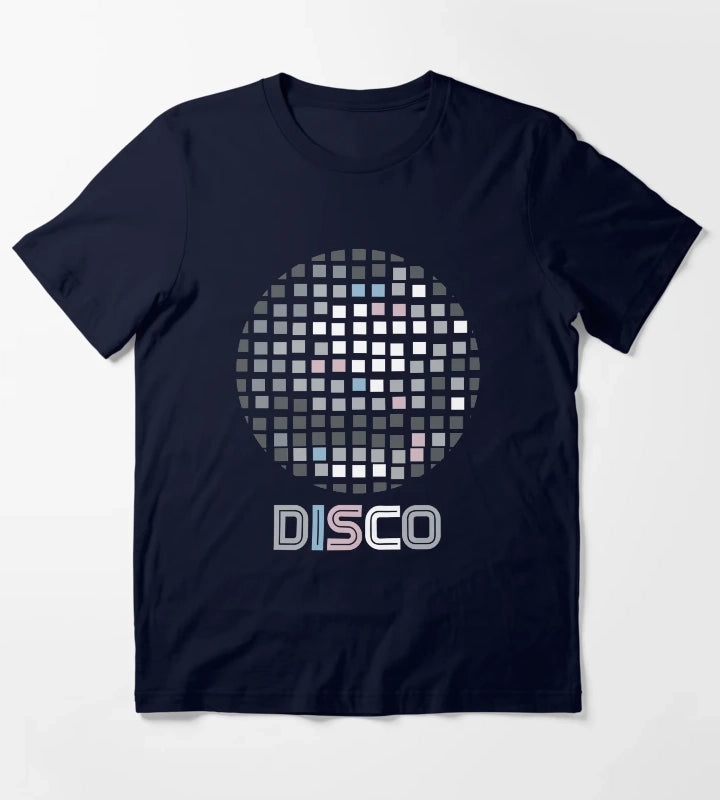 Disco Ball Mosaic T-Shirt Navy