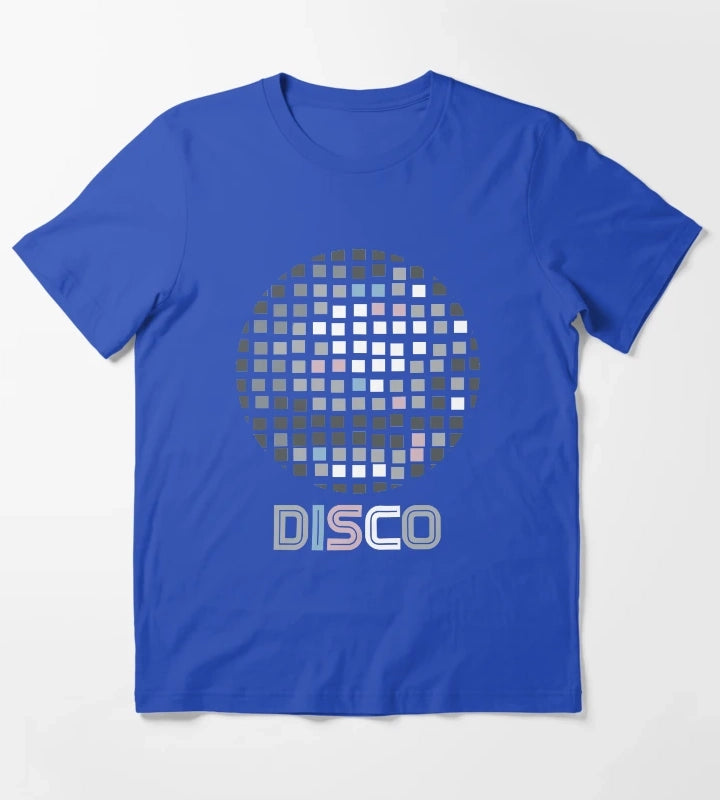 Disco Ball Mosaic T-Shirt Blue