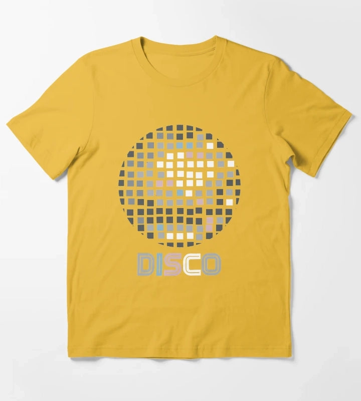 Disco Ball Mosaic T-Shirt Yellow