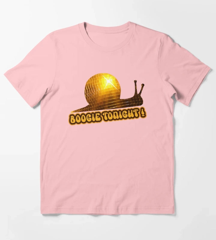 Disco Ball Snail T-Shirt Dark Grey