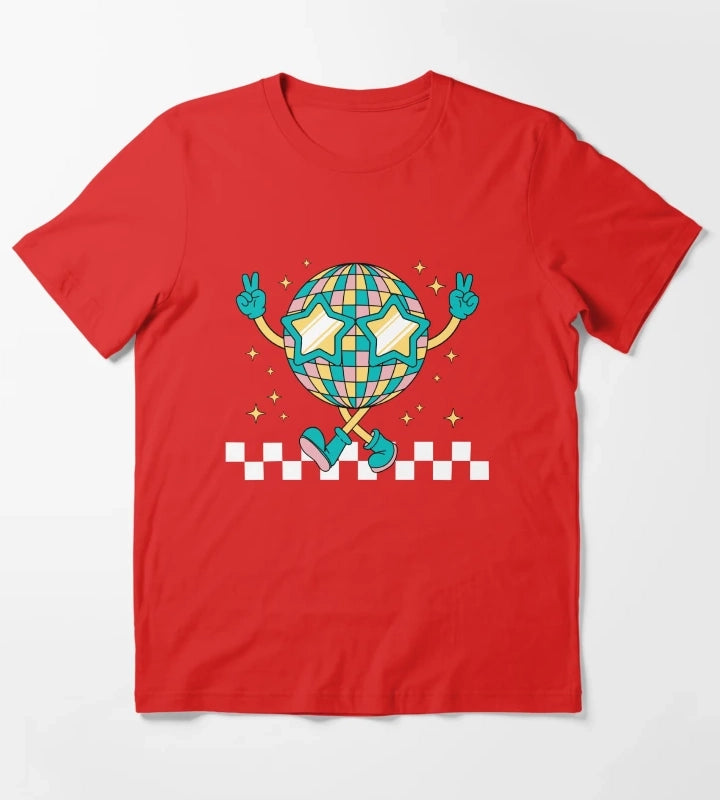 Disco Ball T-Shirt Red