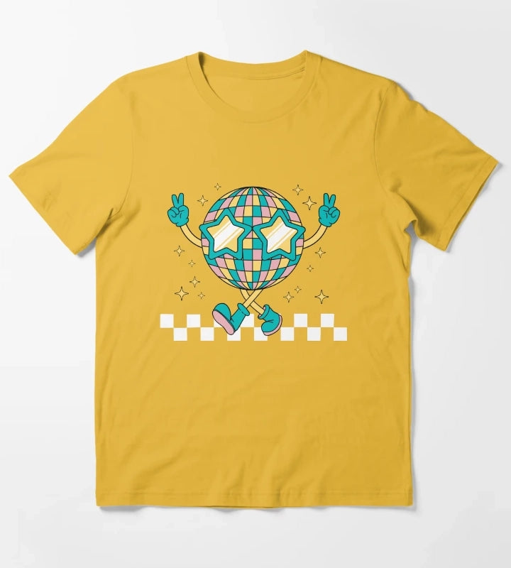 Disco Ball T-Shirt Yellow