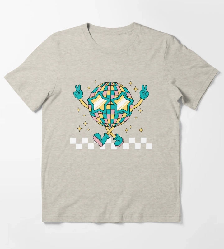 Disco Ball T-Shirt Cream