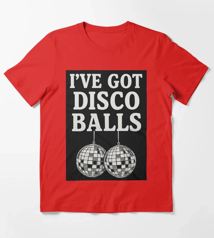 Disco Balls T-Shirt Red