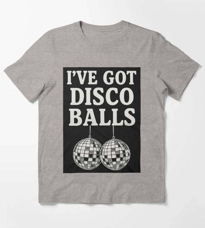 Disco Balls T-Shirt Heather Grey