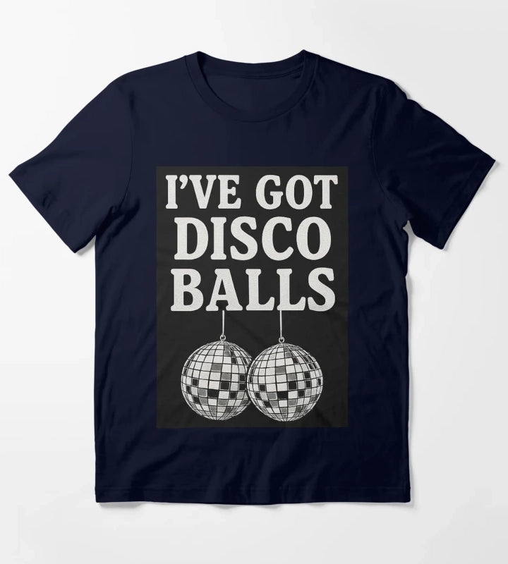 Disco Balls T-Shirt Navy