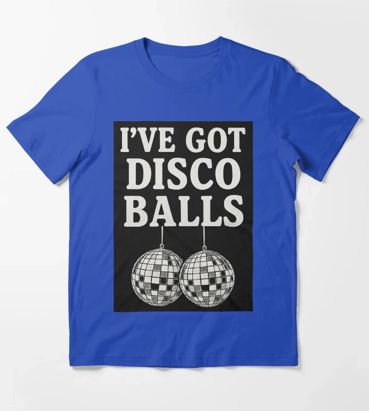 Disco Balls T-Shirt Blue