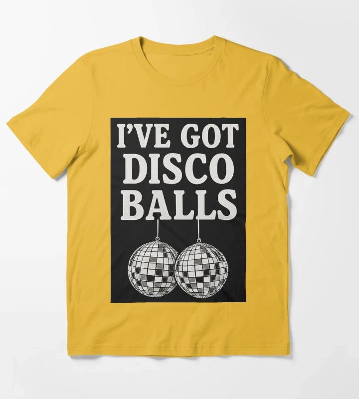 Disco Balls T-Shirt Yellow