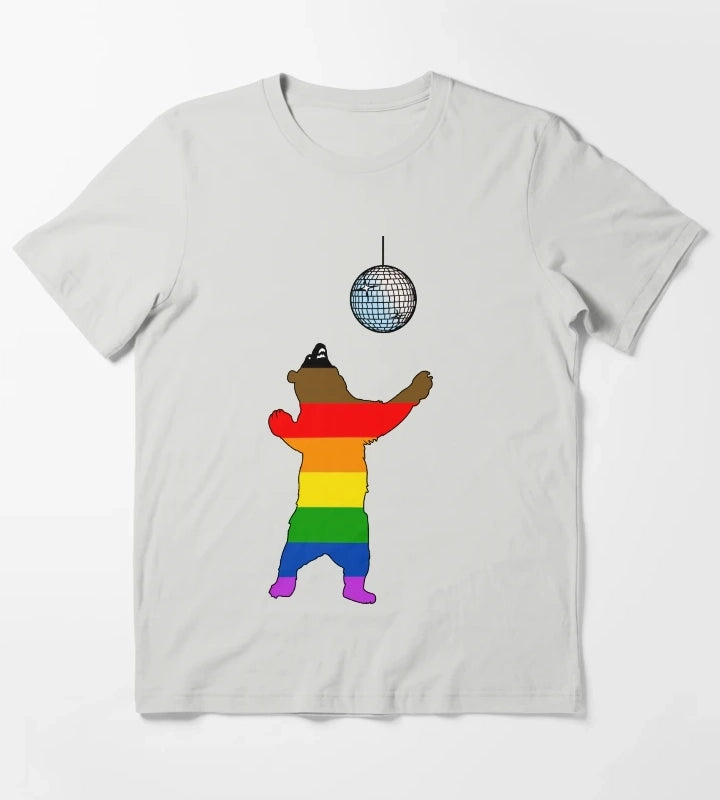 Disco Bear T-Shirt Light Grey