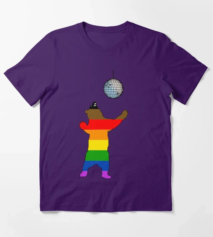 Disco Bear T-Shirt Purple