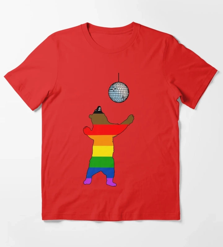 Disco Bear T-Shirt Red
