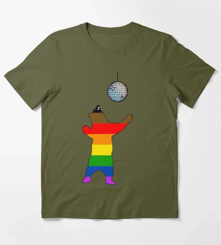 Disco Bear T-Shirt Olive Green