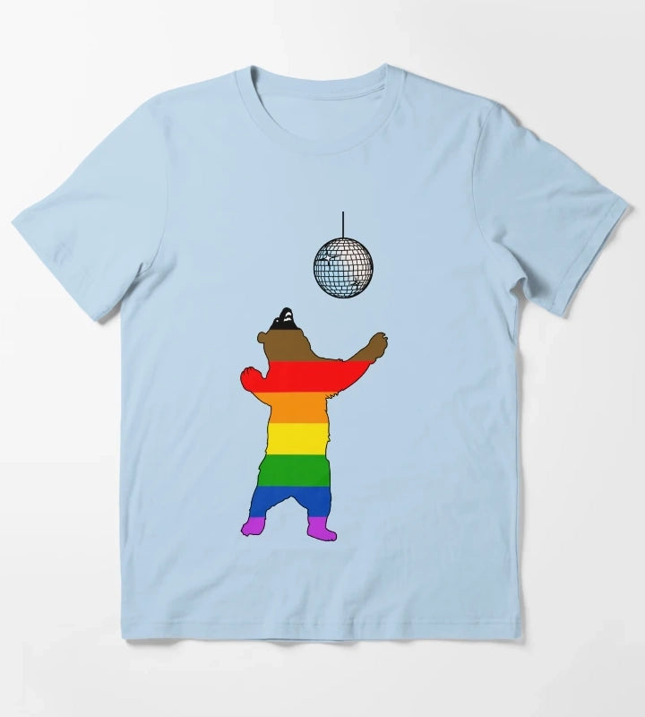 Disco Bear T-Shirt Sky Blue