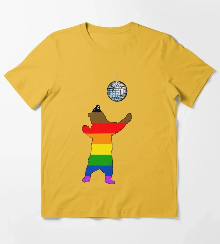Disco Bear T-Shirt Yellow