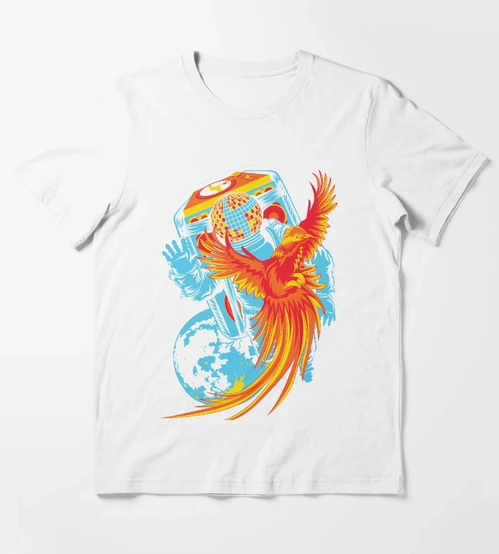 Disco Biscuits Astronaut by Custeez T-Shirt White