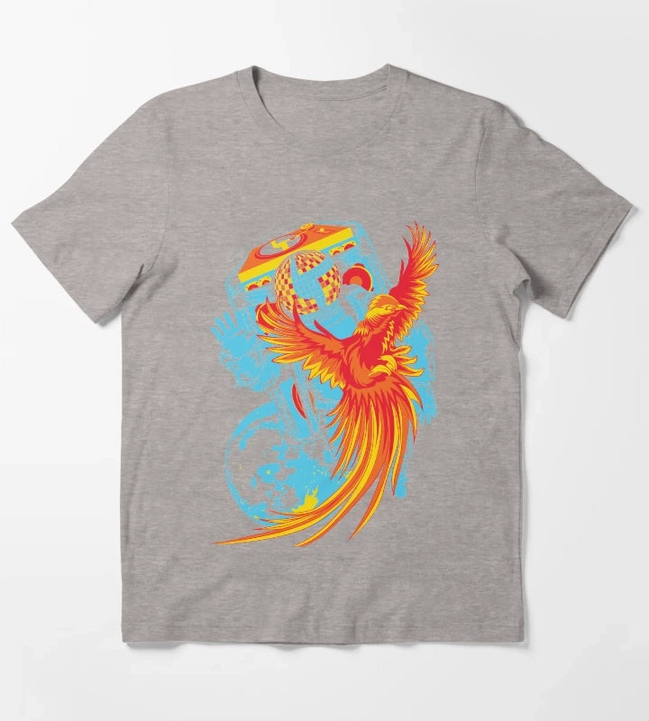 Disco Biscuits Astronaut by Custeez T-Shirt Heather Grey