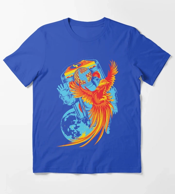 Disco Biscuits Astronaut by Custeez T-Shirt Blue