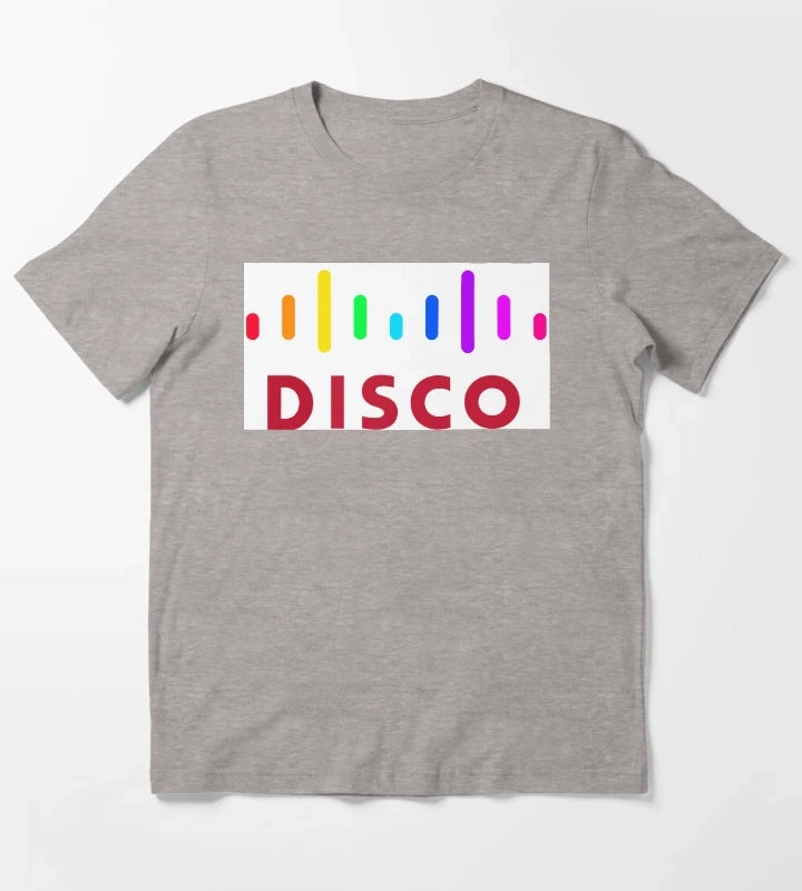 Disco Cisco Parody T-Shirt Heather Grey