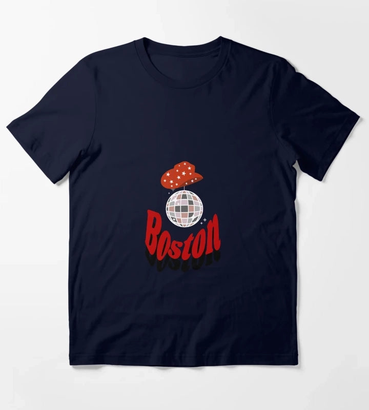 Disco Cowgirl Boston T-Shirt Navy