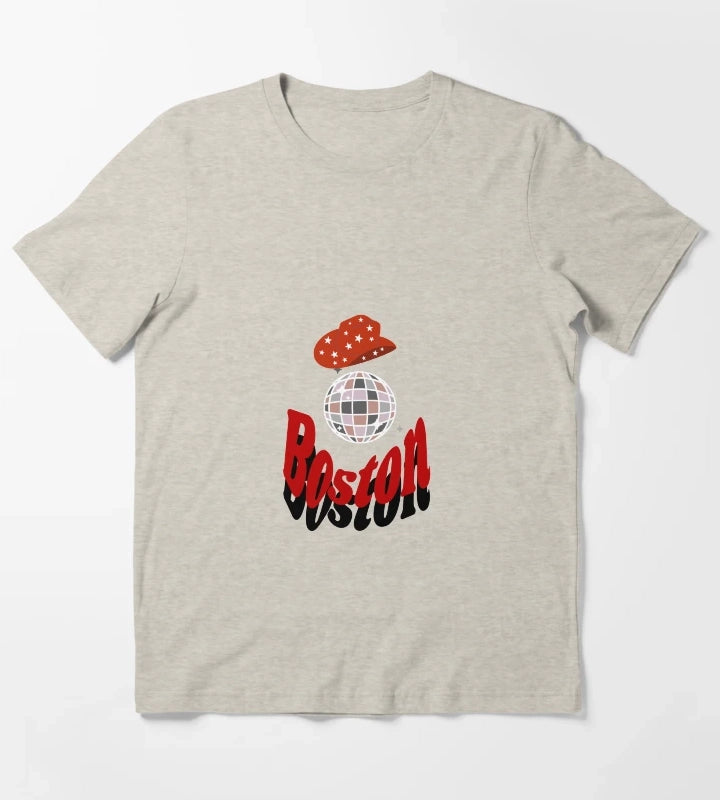 Disco Cowgirl Boston T-Shirt Cream
