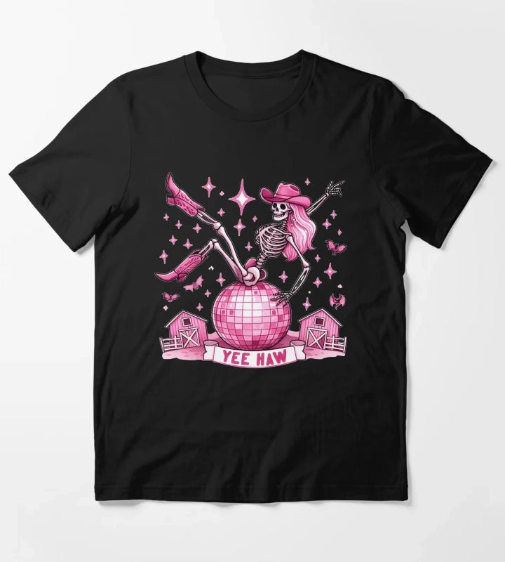 Disco Cowgirl Funny skeleton Disco Cowgirl T-Shirt