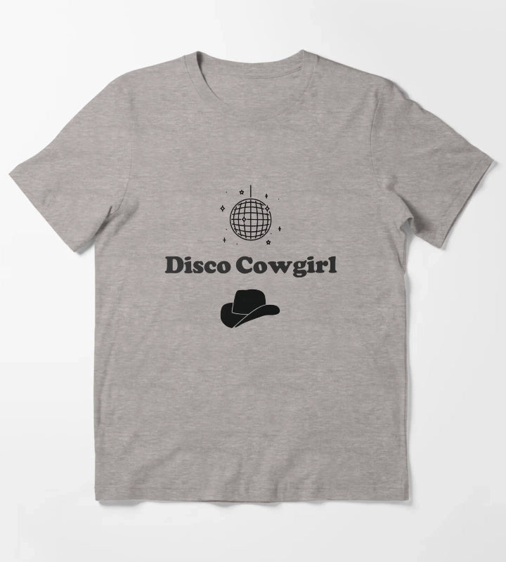 Disco Cowgirl Retro cowgirl T-Shirt Heather Grey