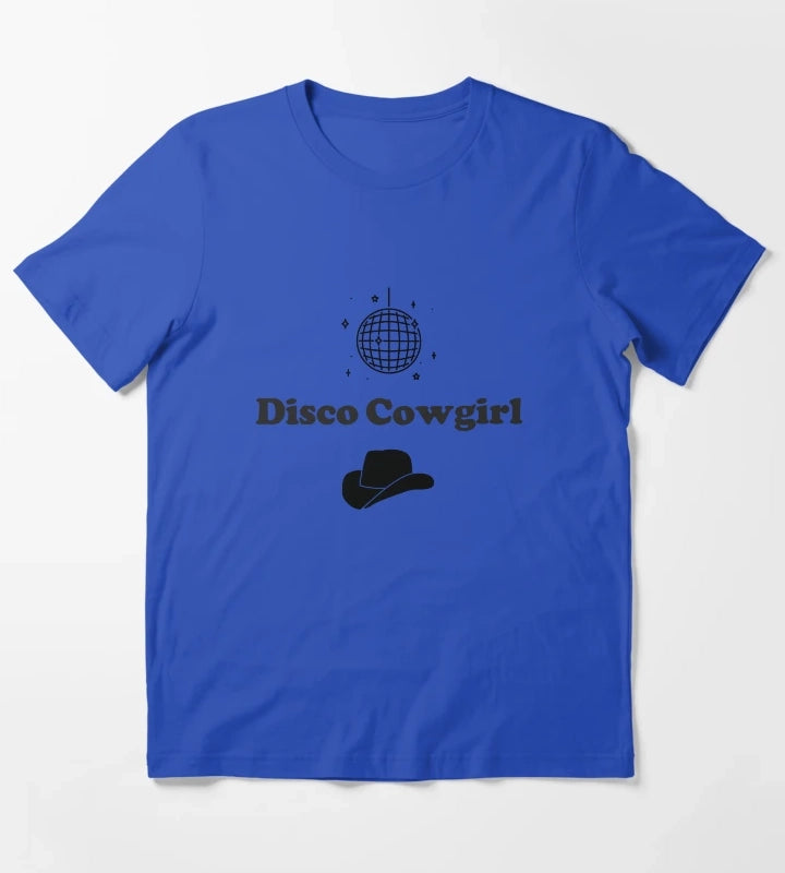 Disco Cowgirl Retro cowgirl T-Shirt Blue