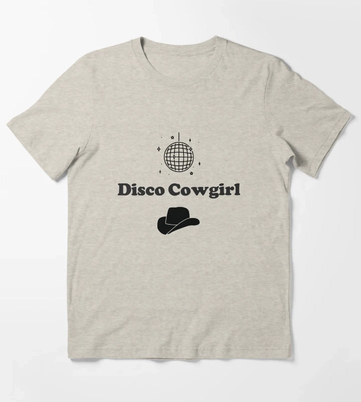 Disco Cowgirl Retro cowgirl T-Shirt Cream