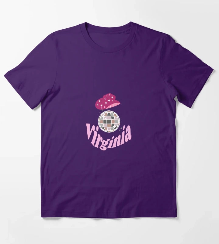 Disco Cowgirl Virginia T-Shirt Purple