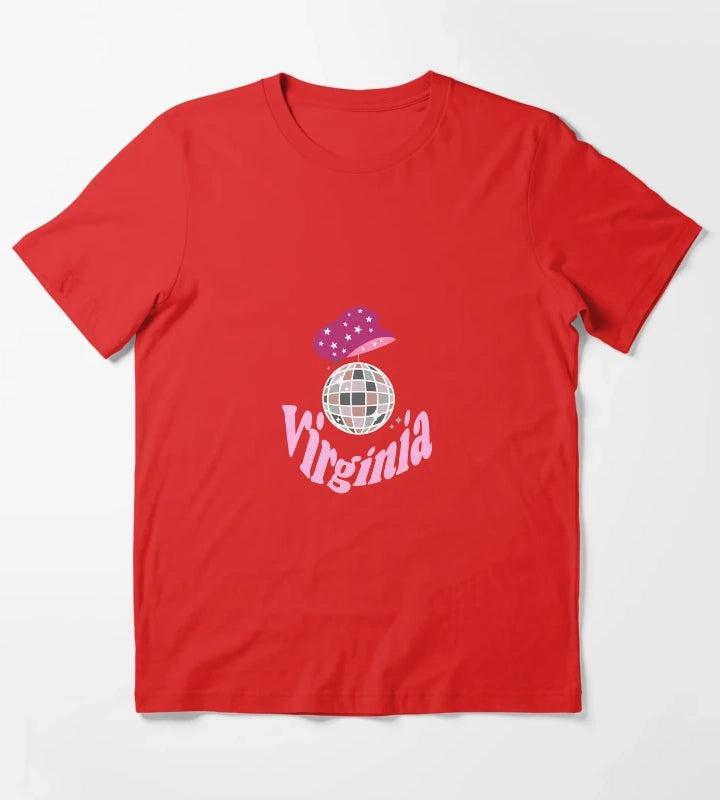 Disco Cowgirl Virginia T-Shirt Red