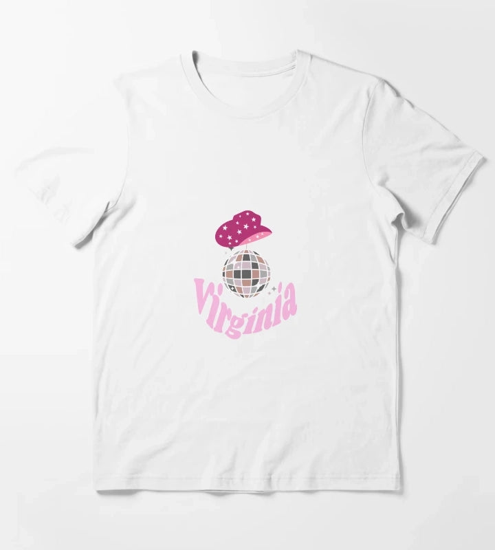 Disco Cowgirl Virginia T-Shirt White