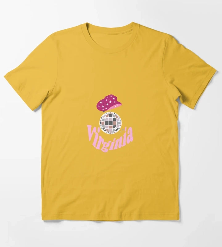 Disco Cowgirl Virginia T-Shirt Yellow