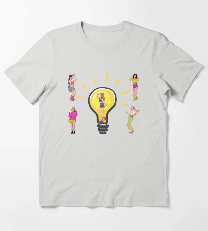 Disco Dance T-Shirt Light Grey