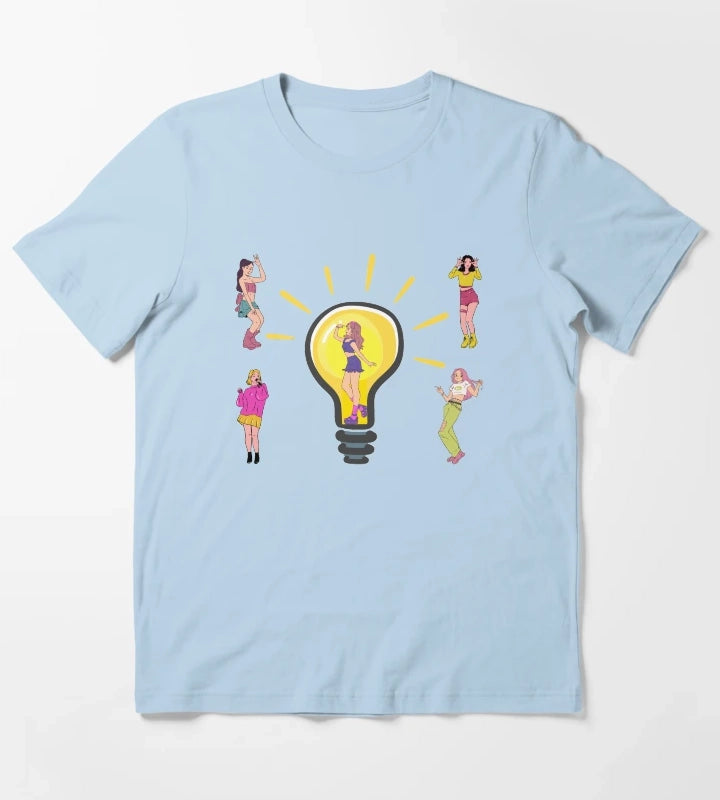 Disco Dance T-Shirt Sky Blue