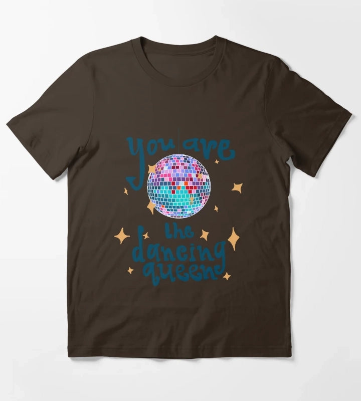 Disco Dancing Queen T-Shirt Brown