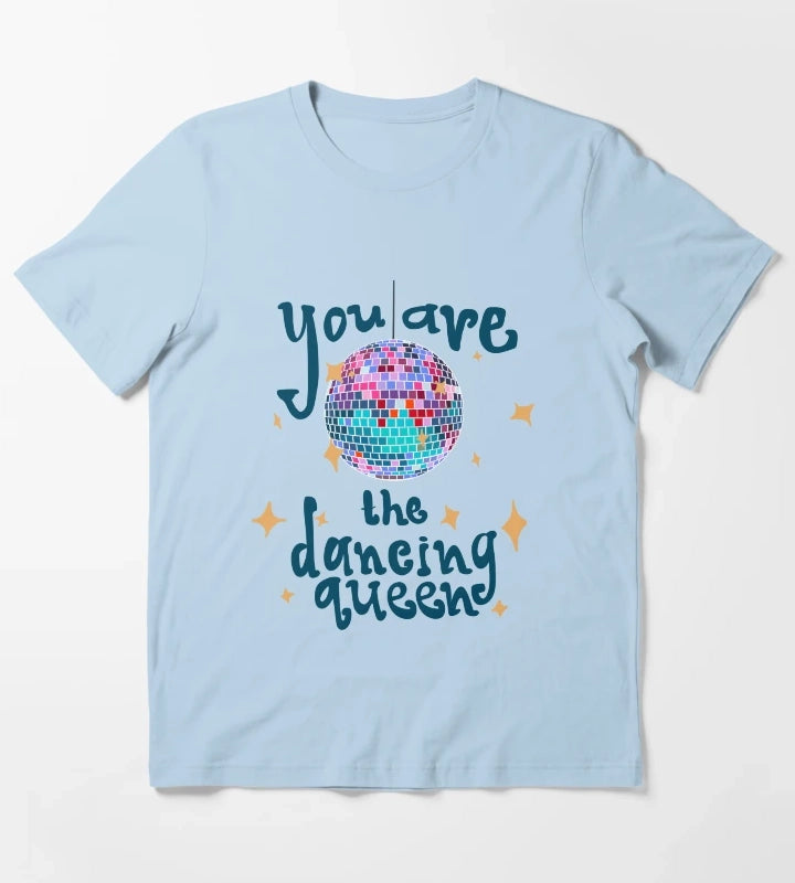 Disco Dancing Queen T-Shirt Sky Blue