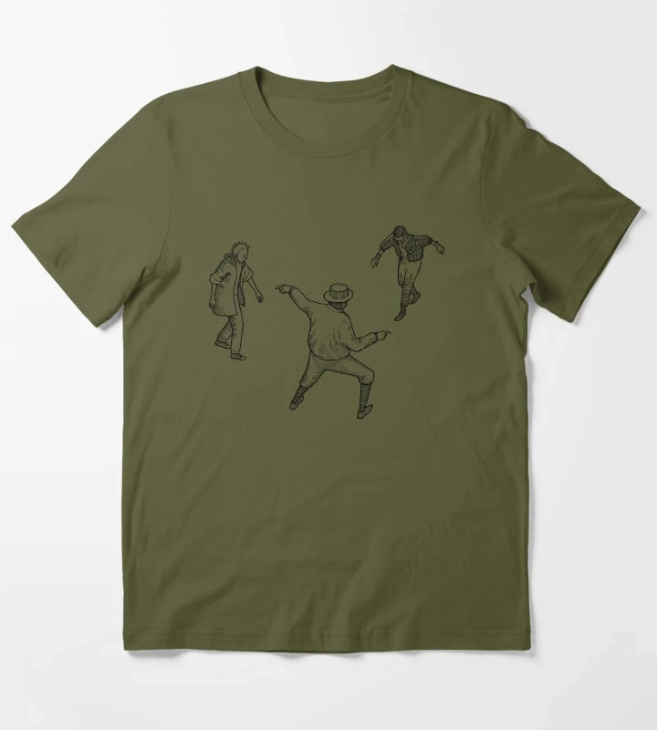 Disco Elysium Dance Floor T-Shirt Olive Green