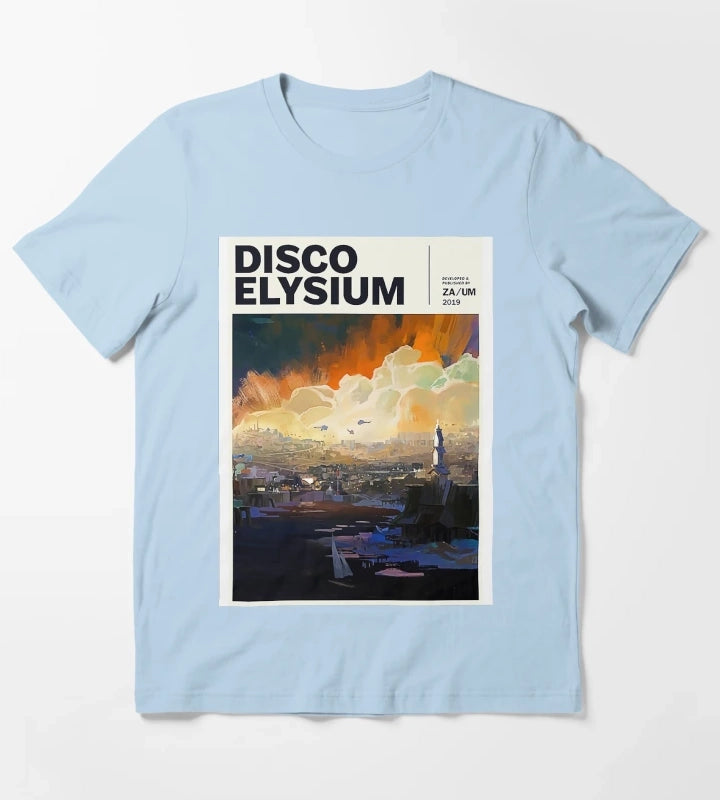 Disco Elysium Disco Elysium Disco Elysium Disco Elysium T-Shirt Sky Blue