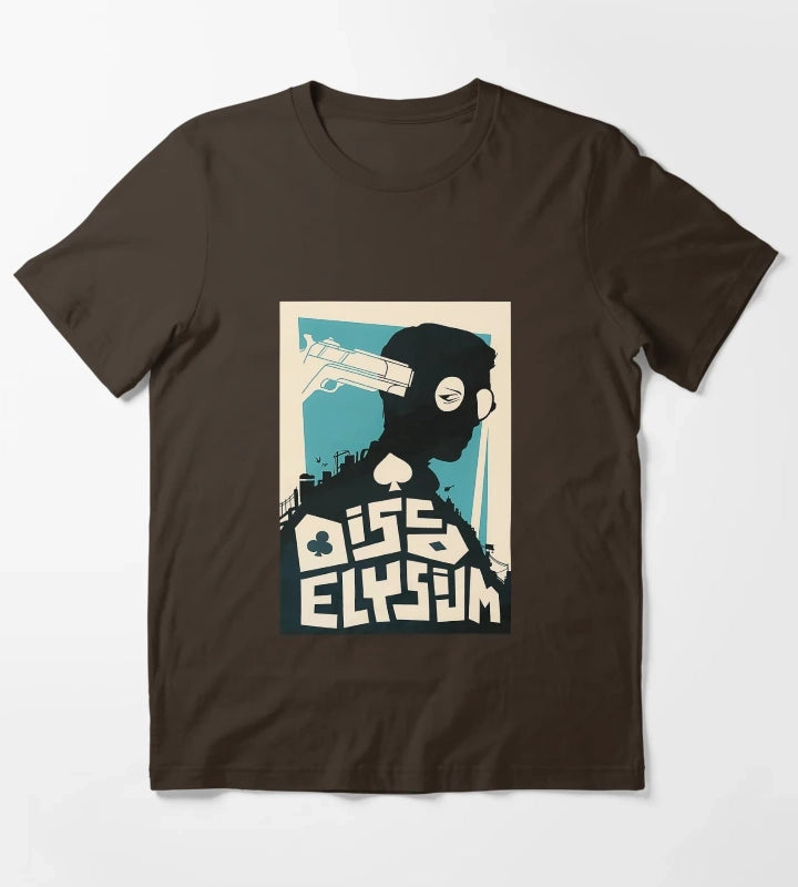 Disco Elysium Disco Elysium Poste T-Shirt Brown