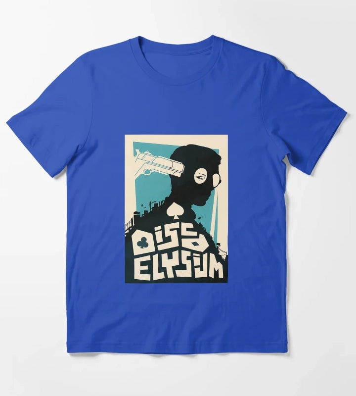 Disco Elysium Disco Elysium Poste T-Shirt Blue