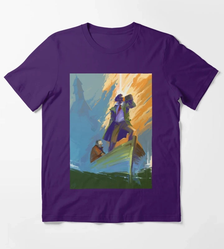 Disco Elysium Fanart Poster T-Shirt Purple
